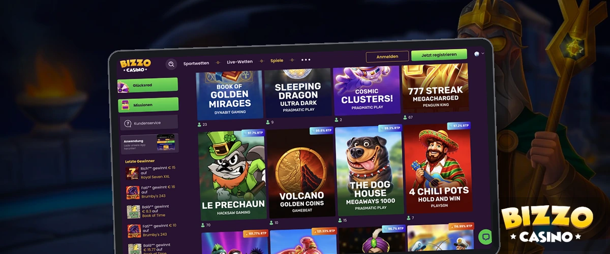Bei Bizzo Casino anmelden